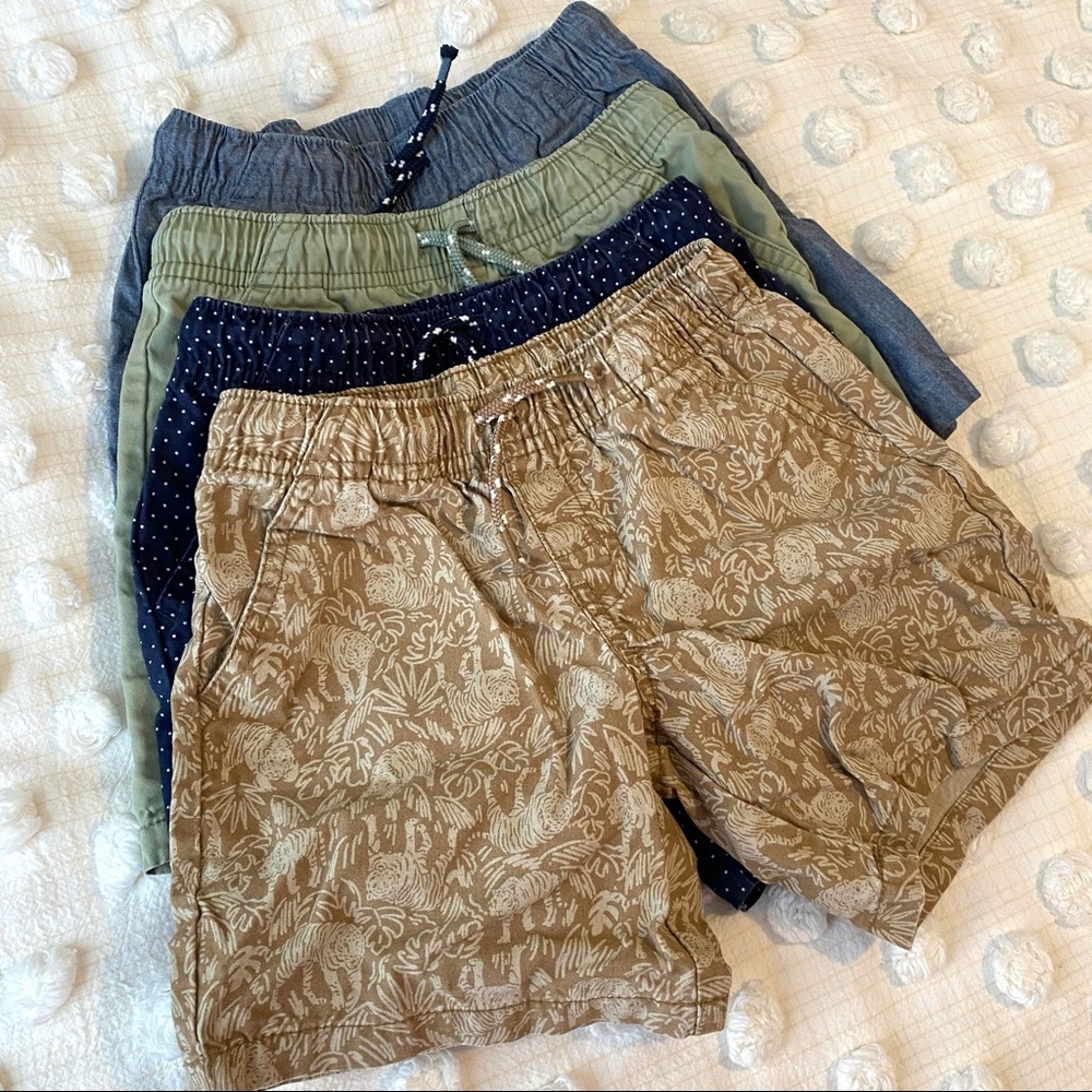 4 pairs of toddler woven shorts